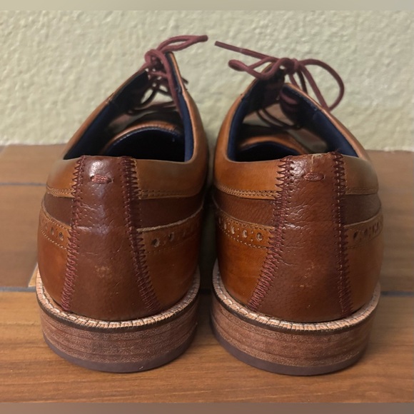 Ted Baker Brown Leather Brogue Oxfords Loafers Shoes Size 11.5
